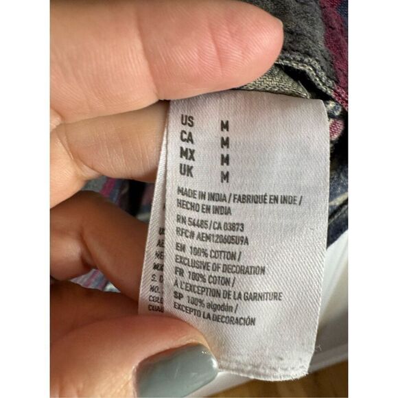 American Eagle Mens Button Up Shirt Size M - Picture 3 of 4